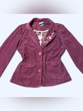 Y2K Grunge Purple Floral Blazer by DCC!